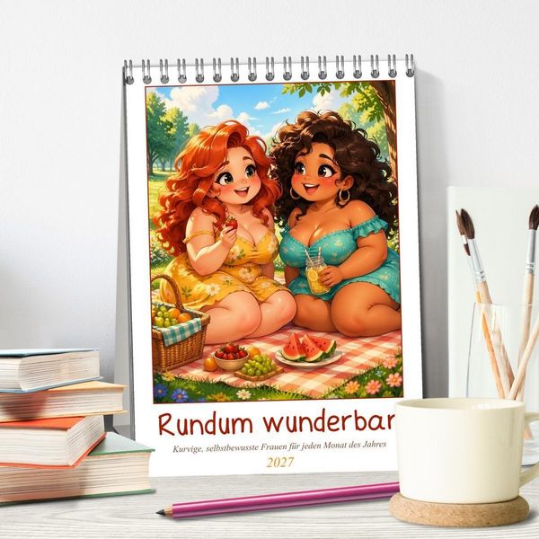 Produktbild: Rundum wunderbar (Tischkalender 2027 DIN A5 hoch), CALVENDO Monatskalender