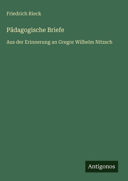 Produktbild: P&auml;dagogische Briefe