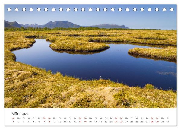 Produktbild: Norwegen - Das wundersch&ouml;ne Land im Norden. (Tischkalender 2026 DIN A5 quer), CALVENDO Monatskalender