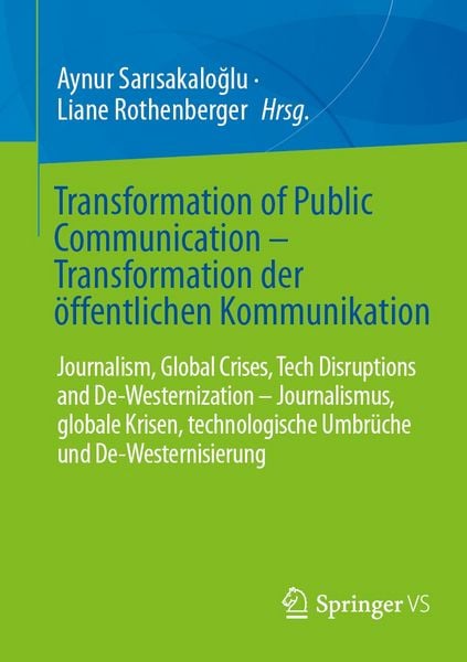 Produktbild: Transformation of Public Communication &ndash; Transformation der &ouml;ffentlichen Kommunikation