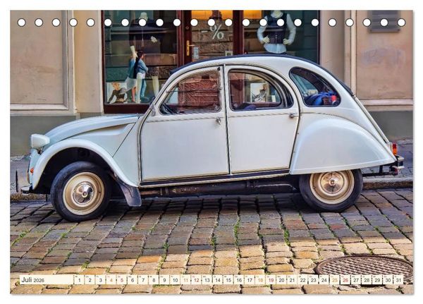 Produktbild: Citro&euml;n 2CV - geliebte Ente (Tischkalender 2026 DIN A5 quer), CALVENDO Monatskalender