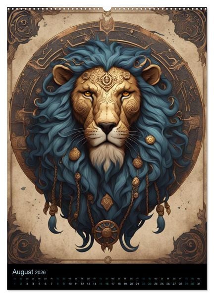 Produktbild: Sternzeichen Nordische Mythology (Wandkalender 2026 DIN A2 hoch), CALVENDO Monatskalender