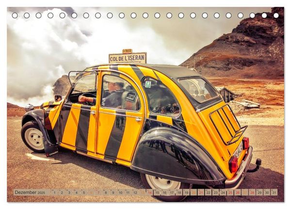 Produktbild: Die Legende - die Ente, Citro&euml;n 2CV (Tischkalender 2025 DIN A5 quer), CALVENDO Monatskalender