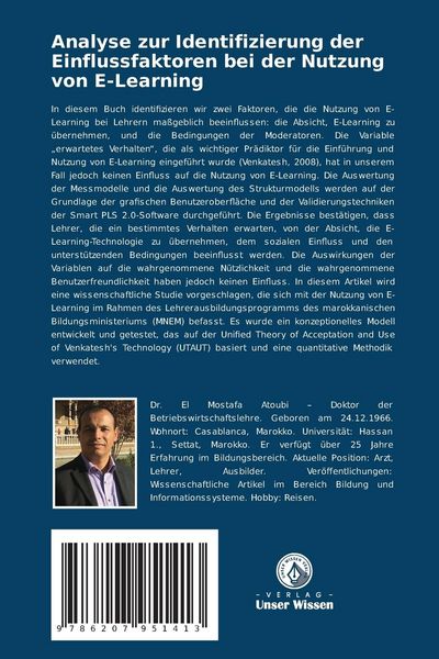 Produktbild: Analyse zur Identifizierung der Einflussfaktoren bei der Nutzung von E-Learning