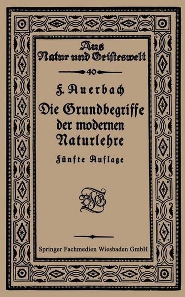 Produktbild: Die Grundbegriffe der modernen Naturlehre
