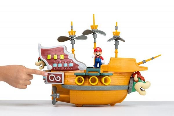 Produktbild: Nintendo Super Mario Deluxe Spielset - Bowser&acute;Schiff - inkl. 5 Figuren 6,5 cm & 4 Zubeh&ouml;r