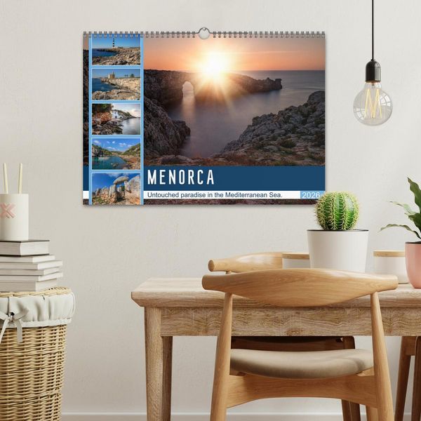 Produktbild: Menorca Untouched paradise in the Mediterranean Sea (Wall Calendar 2026 DIN A3 landscape), CALVENDO 12 Month Wall Calendar