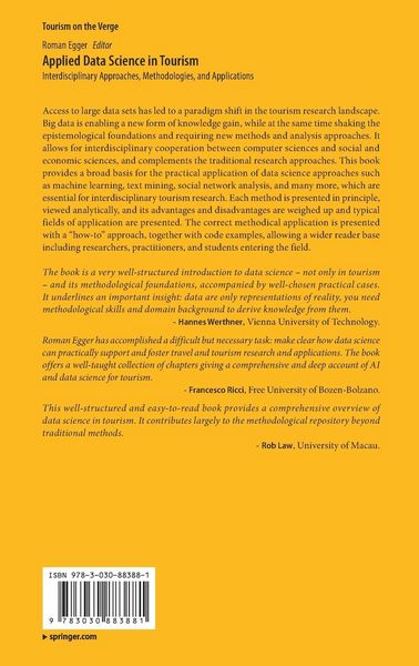 Produktbild: Applied Data Science in Tourism