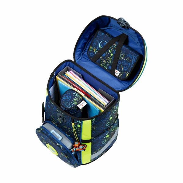 Produktbild: DerDieDas Schulranzen Set ErgoFlex Easy, Schulranzen Set, 5tlg, Neon Crazy