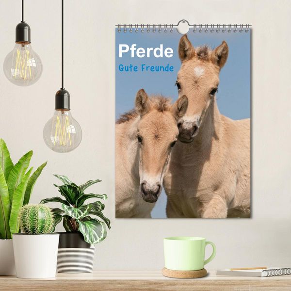 Produktbild: Pferde Gute Freunde (Wandkalender 2026 DIN A4 hoch), CALVENDO Monatskalender
