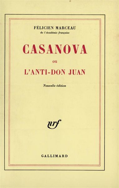 Produktbild: Casanova ou l'Anti-Don Juan