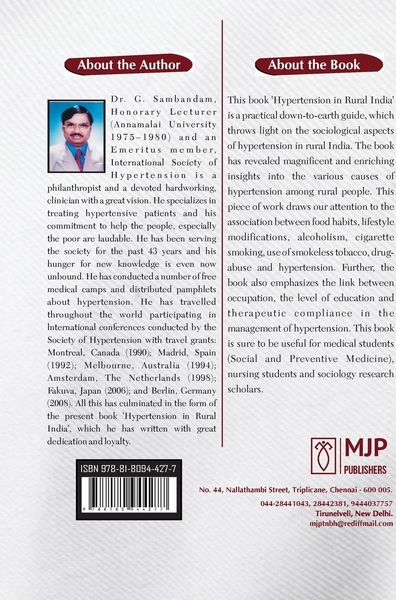 Produktbild: Hypertension in Rural India