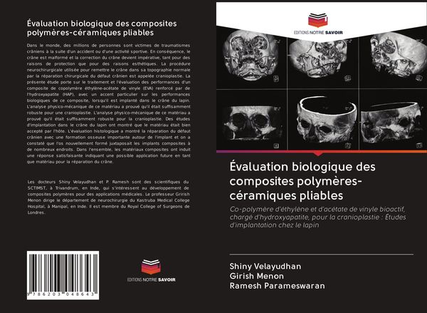 Produktbild: &Eacute;valuation biologique des composites polym&egrave;res-c&eacute;ramiques pliables