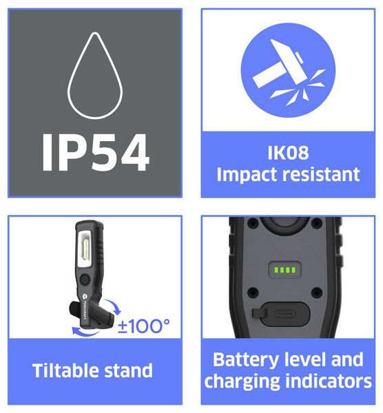 Produktbild: TOOLCRAFT LED, SMD LED Batteriebetriebener Handscheinwerfer, Handlampe TC-1000A 1000 lm TO-11105778