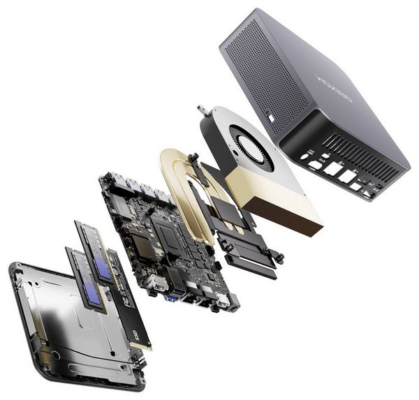Produktbild: GEEKOM Mini PC GT1 Mega Intel&reg; Core&trade; Ultra 9 185H 5.1 GHz 16 GB RAM 1 TB SSD Intel Win 11 Pro GT1 Mega U9