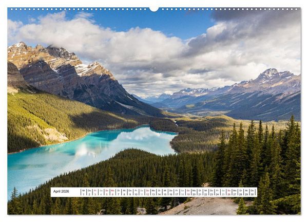 Produktbild: Die Kanadischen Rocky Mountains (hochwertiger Premium Wandkalender 2026 DIN A2 quer), Kunstdruck in Hochglanz