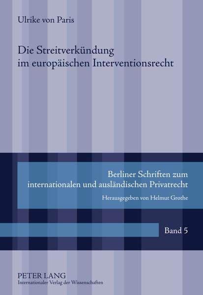 Produktbild: Die Streitverkuendung im europaeischen Interventionsrecht