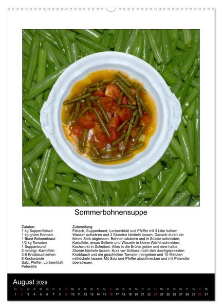 Produktbild: Omas Familienkochkalender (Wandkalender 2026 DIN A2 hoch), CALVENDO Monatskalender