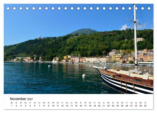 Produktbild: Gardasee - Die sch&ouml;nsten Momente am Gardasee (Tischkalender 2027 DIN A5 quer), CALVENDO Monatskalender