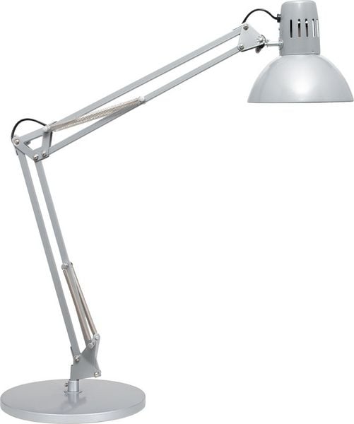 MAUL Tischleuchte LED study mit Standfuss, silber