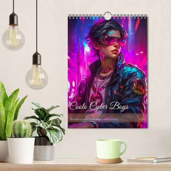 Produktbild: Coole Cyber Boys (Wandkalender 2026 DIN A4 hoch), CALVENDO Monatskalender