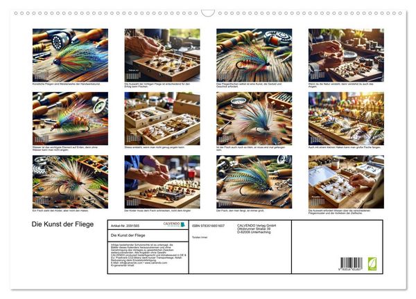 Produktbild: Die Kunst der Fliege (Wandkalender 2026 DIN A2 quer), CALVENDO Monatskalender