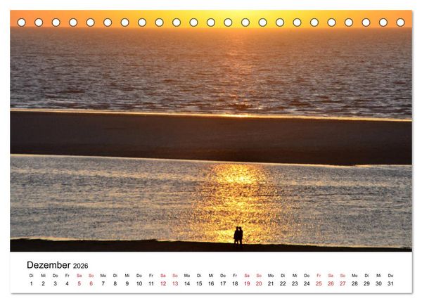 Produktbild: Langeoog - Sommer, Sonne, Strand (Tischkalender 2026 DIN A5 quer), CALVENDO Monatskalender