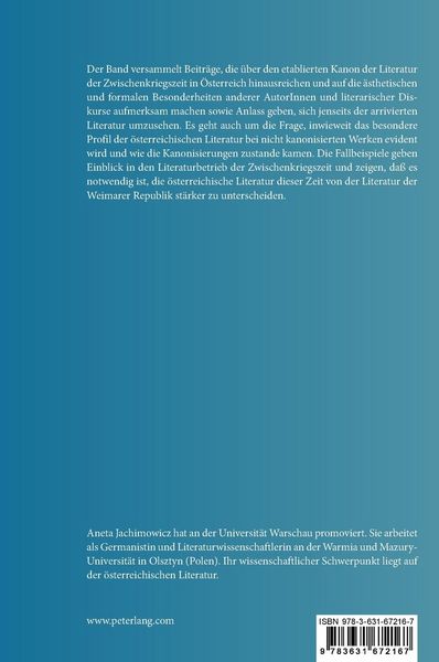 Produktbild: Gegen den Kanon &ndash; Literatur der Zwischenkriegszeit in &Ouml;sterreich