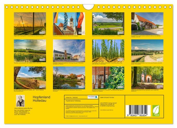 Produktbild: Hopfenland Holledau (Wandkalender 2026 DIN A4 quer), CALVENDO Monatskalender