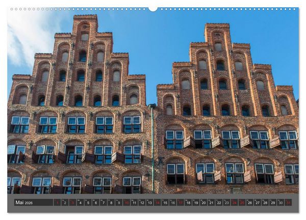 Produktbild: Die Hansestadt L&uuml;beck (Wandkalender 2026 DIN A2 quer), CALVENDO Monatskalender