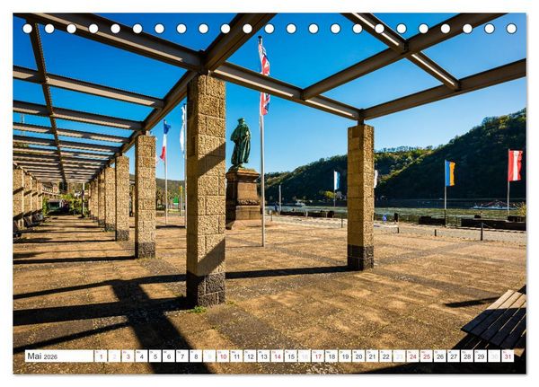Produktbild: Kaub - Romantische Stadt am Rhein (Tischkalender 2026 DIN A5 quer), CALVENDO Monatskalender