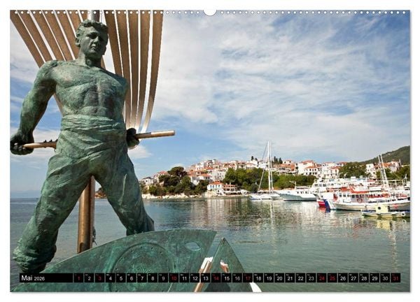 Produktbild: Skiathos + Skopelos (hochwertiger Premium Wandkalender 2026 DIN A2 quer), Kunstdruck in Hochglanz