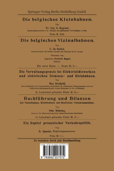 Produktbild: Wirtschaftliche Betrachtungen &uuml;ber Stadt- und Vorortbahnen