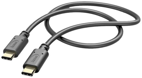 Produktbild: Hama USB-Ladekabel USB 2.0 USB-C&reg; Stecker, USB-C&reg; Stecker 1.50m Schwarz 00201591