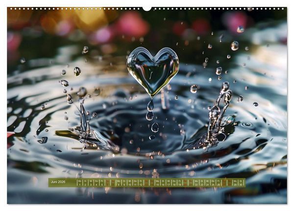 Produktbild: Mit dem Herzen der Natur (Wandkalender 2026 DIN A2 quer), CALVENDO Monatskalender