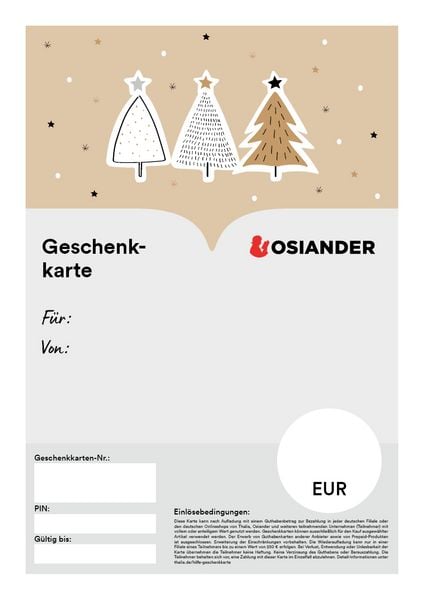 Geschenkkarte Weihnachten Osiander PDF
