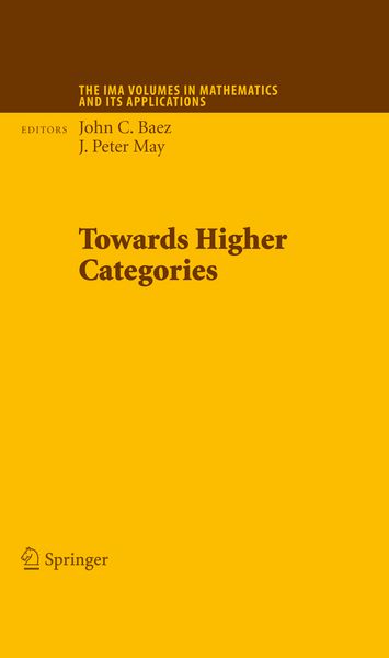 Produktbild: Towards Higher Categories