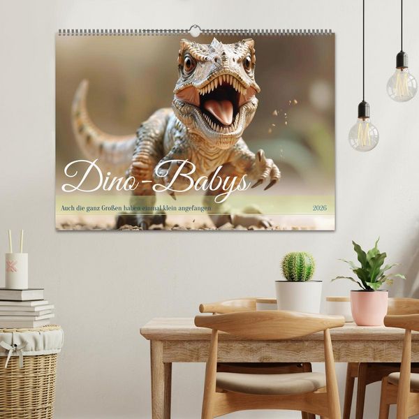 Produktbild: Dino-Babys (Wandkalender 2026 DIN A2 quer), CALVENDO Monatskalender