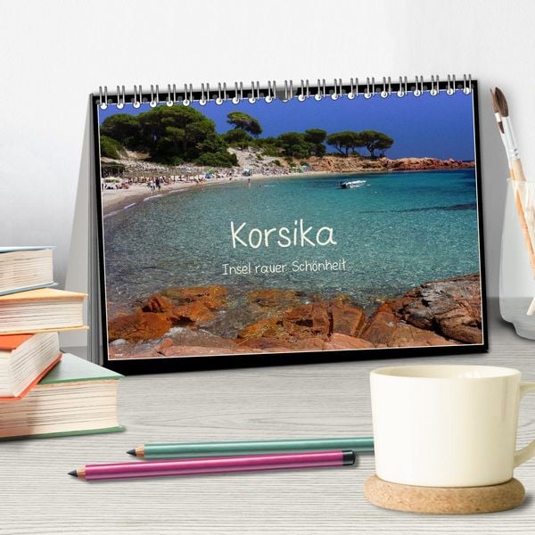 Produktbild: Korsika - Insel rauer Sch&ouml;nheit (Tischkalender 2026 DIN A5 quer), CALVENDO Monatskalender