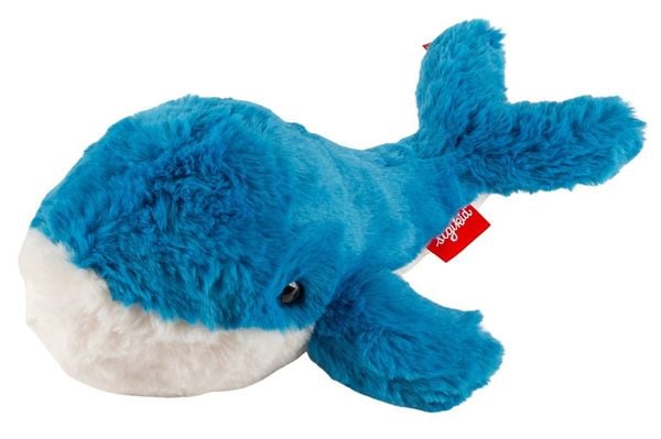 Sigikid 43591 - Kuscheltier Wal blau/weiß, 42 cm, Flauscherie