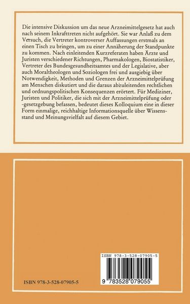 Produktbild: Arzneimittelpr&uuml;fung am Menschen