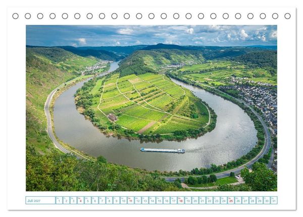 Produktbild: Naturwunder - Deutschlands Flussschleifen (Tischkalender 2027 DIN A5 quer), CALVENDO Monatskalender
