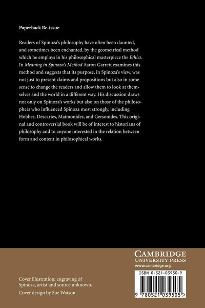 Produktbild: Meaning in Spinoza's Method