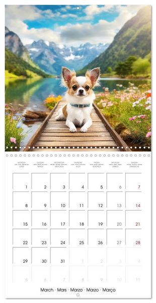 Produktbild: Chilling Chihuahuas (Wall Calendar 2027 12 &times; 12 Inch) CALVENDO 12 Month Wall Calendar