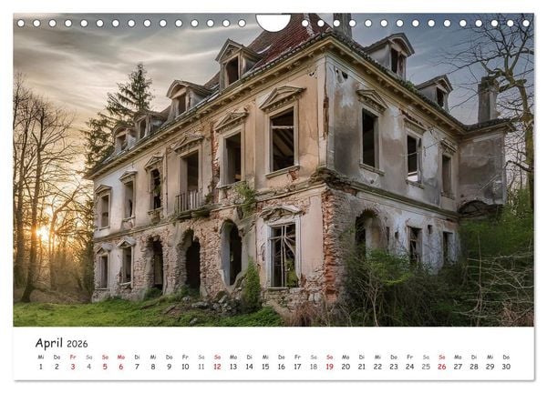 Produktbild: KI - Lost Places aus dem Rechner (Wandkalender 2026 DIN A4 quer), CALVENDO Monatskalender