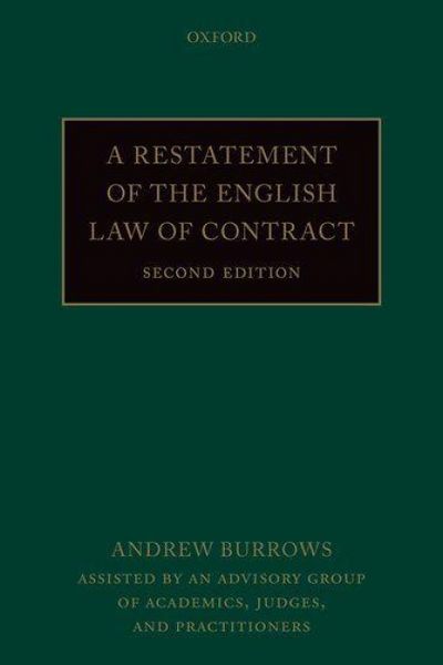 Produktbild: A Restatement of the English Law of Contract