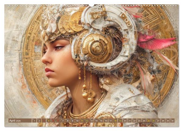 Produktbild: Dieselpunk - Portraits von Menschen und Tieren (hochwertiger Premium Wandkalender 2026 DIN A2 quer), Kunstdruck in Hochglanz