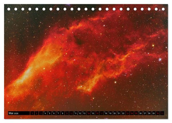 Produktbild: Galaktische Nebel (Tischkalender 2026 DIN A5 quer), CALVENDO Monatskalender