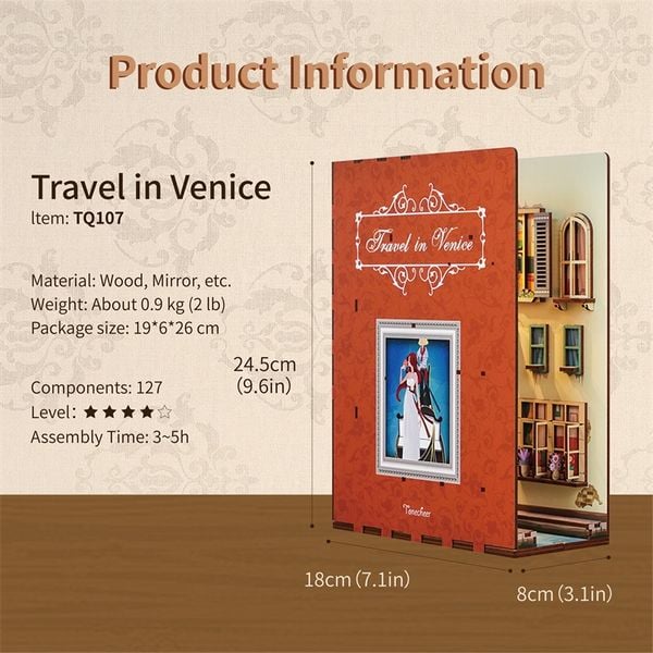 Book Nook DIY Bücherecke Travel in Venice