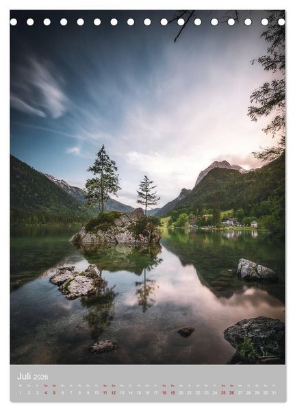 Produktbild: Deutsche Alpenmomente (Tischkalender 2026 DIN A5 hoch), CALVENDO Monatskalender